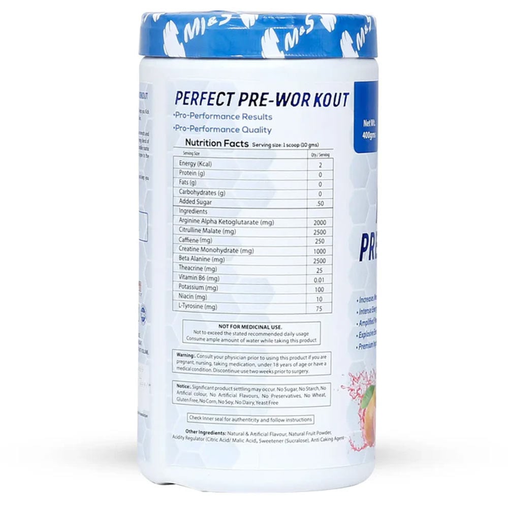 2 - Muscle & Strength Perfect Pre-Workout,  0.88 lb  Pink Guava - India 