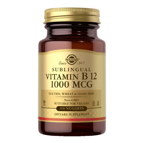 1 - Solgar Sublingual Vitamin B12 (1000mcg),  100 tablet(s)  Unflavoured 