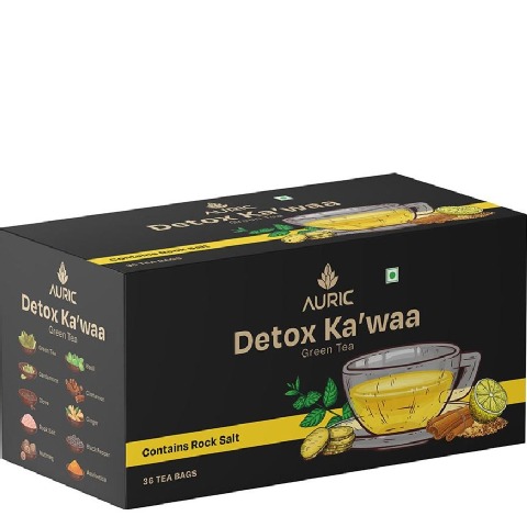 1 - Auric Detox Ka'waa Green Tea,  36 Tea Bag(s)  Natural 