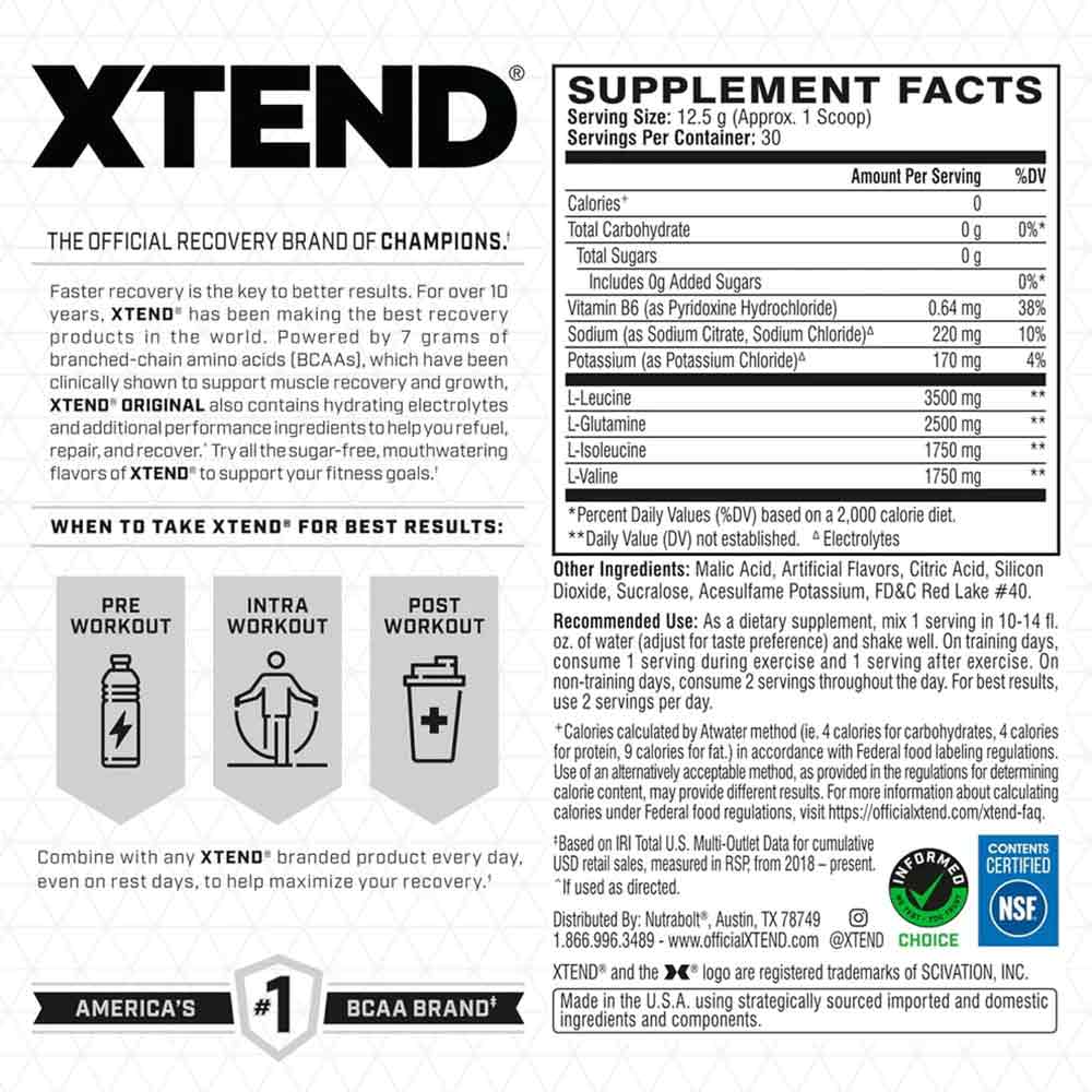 2 - Scivation Original BCAA,  0.86 lb  30 Servings  Glacial Grape 