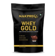 Nakpro Whey Gold Protein Concentrate- 2.2 lb Double Rich Chocolate
