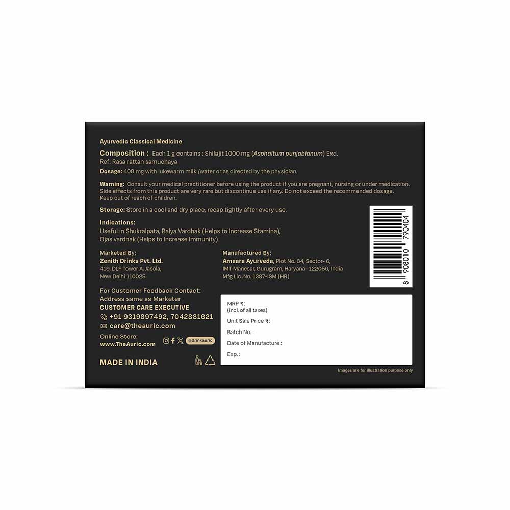 7 - Auric High Altitude Shilajeet Resin,  30 g 