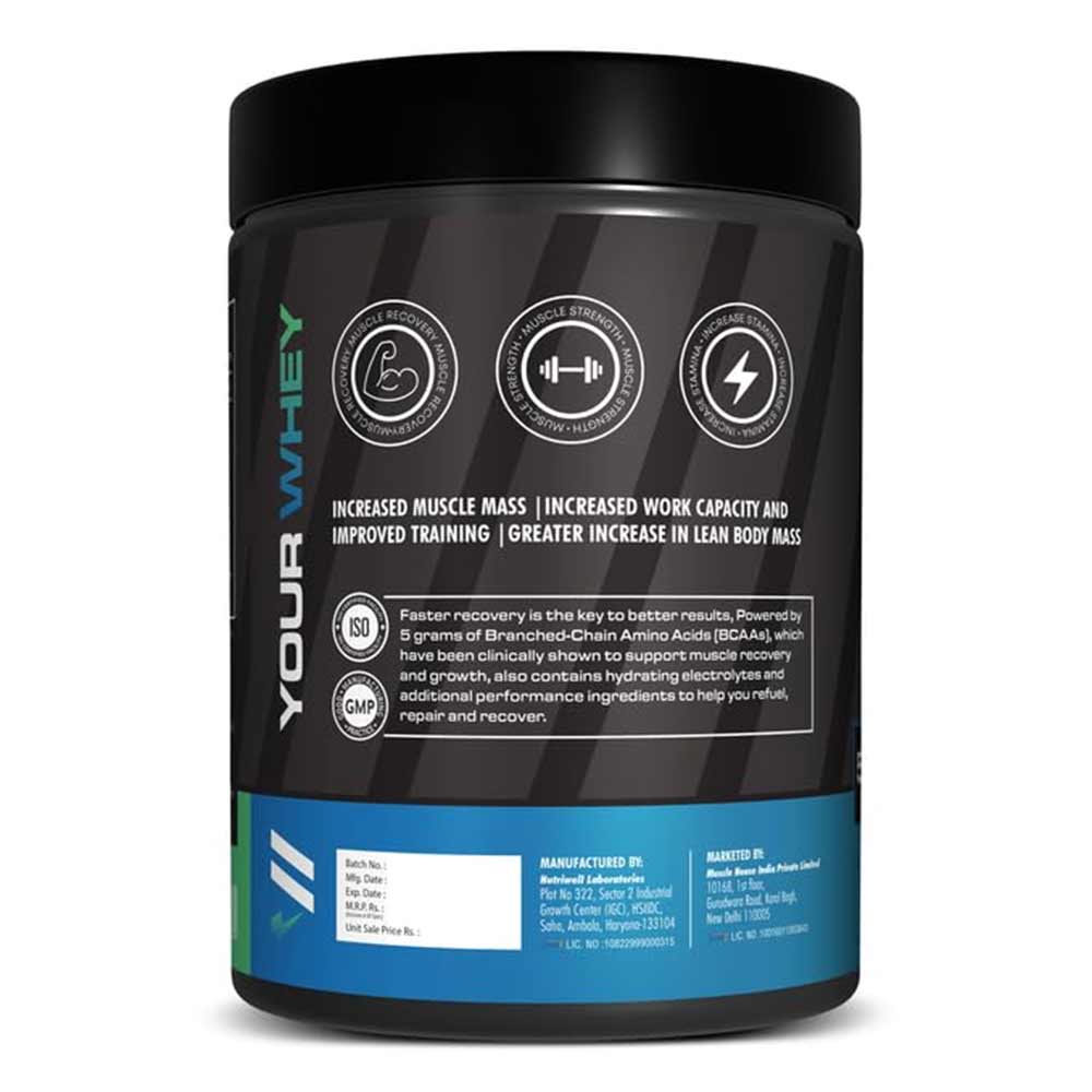 4 - YourWhey BCAA,  0.66 lb  10 Servings  Blue Raspberry 