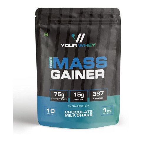 1 - YourWhey Premium Mass Gainer,  2.2 lb  Chocolate Milkshake 