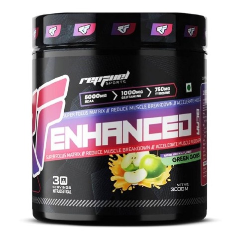 1 - Repfuel Sports Enhanced BCAA,  0.66 lb  30 Servings  Green Gobs 