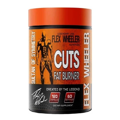 1 - Flex Wheeler Nutrition Cuts Fat Burner,  120 capsules  Unflavoured 