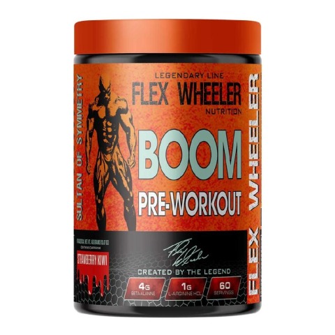 1 - Flex Wheeler Nutrition Boom Pre Workout, 0.99 lb Strawberry Kiwi