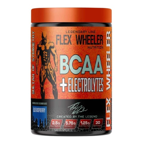 1 - Flex Wheeler Nutrition BCAA with Electrolytes,  0.93 lb  30 Servings  Blue Raspberry 
