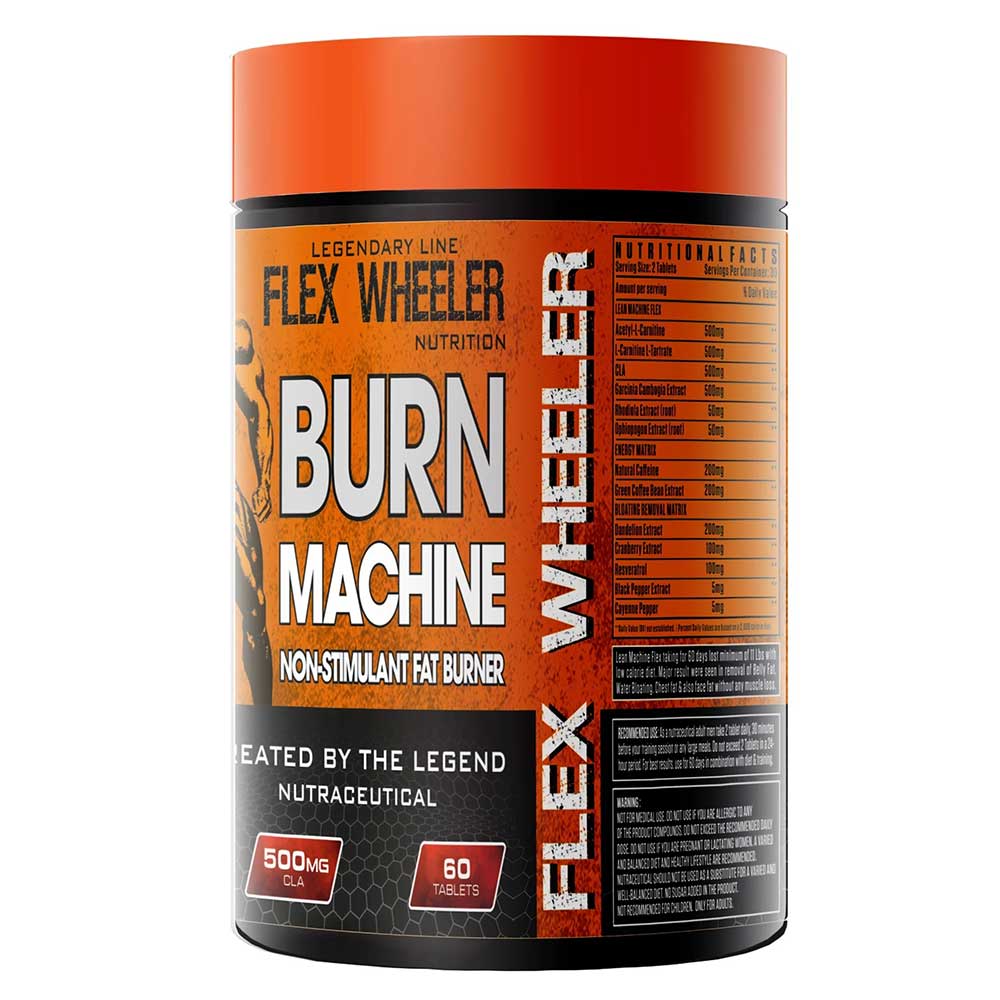 3 - Flex Wheeler Nutrition Burn Machine,  60 tablet(s)  Unflavoured 