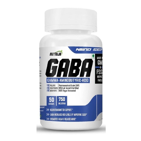 1 - NutriJa GABA 750mg (Gamma Aminobutyric Acid),  50 g 