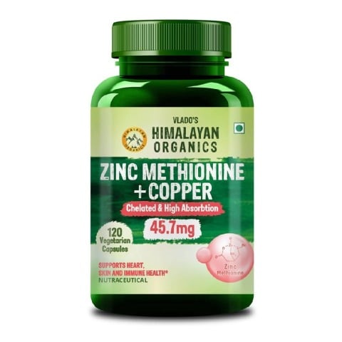 1 - Vlado's Himalayan Organics Zinc Methionine + Copper, 120 veggie capsule(s)