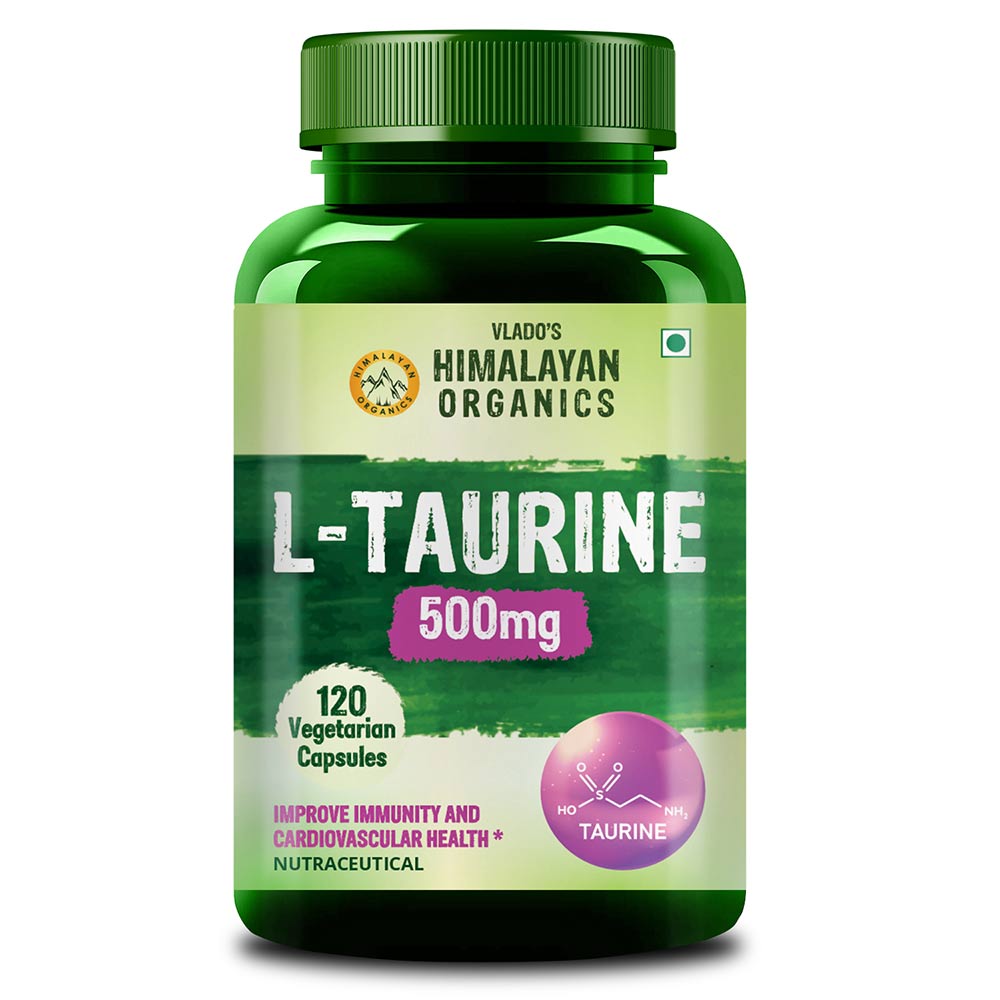 Vlado's Himalayan Organics L-Taurine 500mg, 120 veggie capsule(s)-image-43