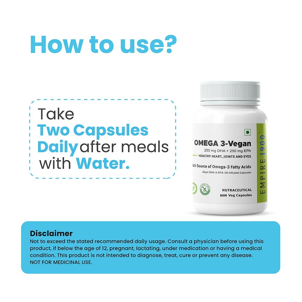 2 - EMPIRE 1900 Omega 3-Vegan,  60 veggie capsule(s) 