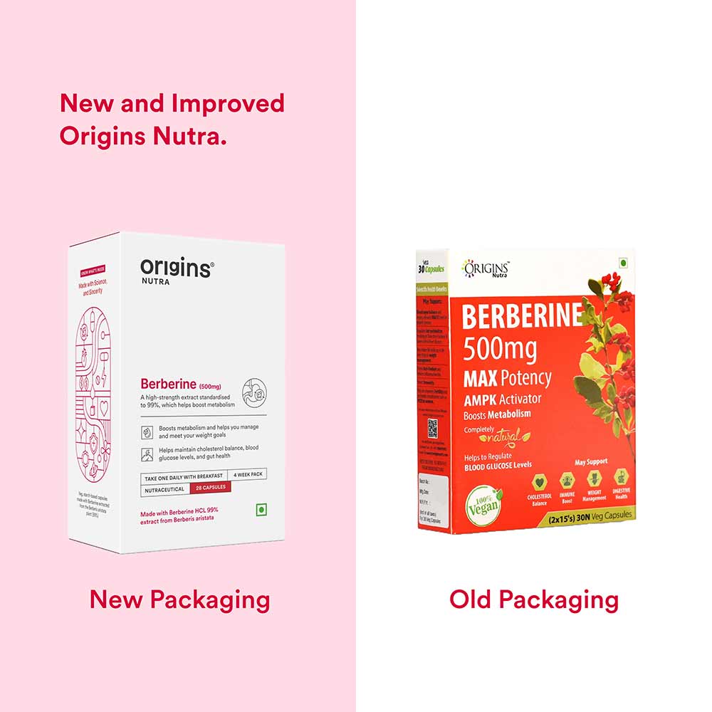 8 - Origins Nutra Berberine 500mg (Pack of 3),  28 capsules 