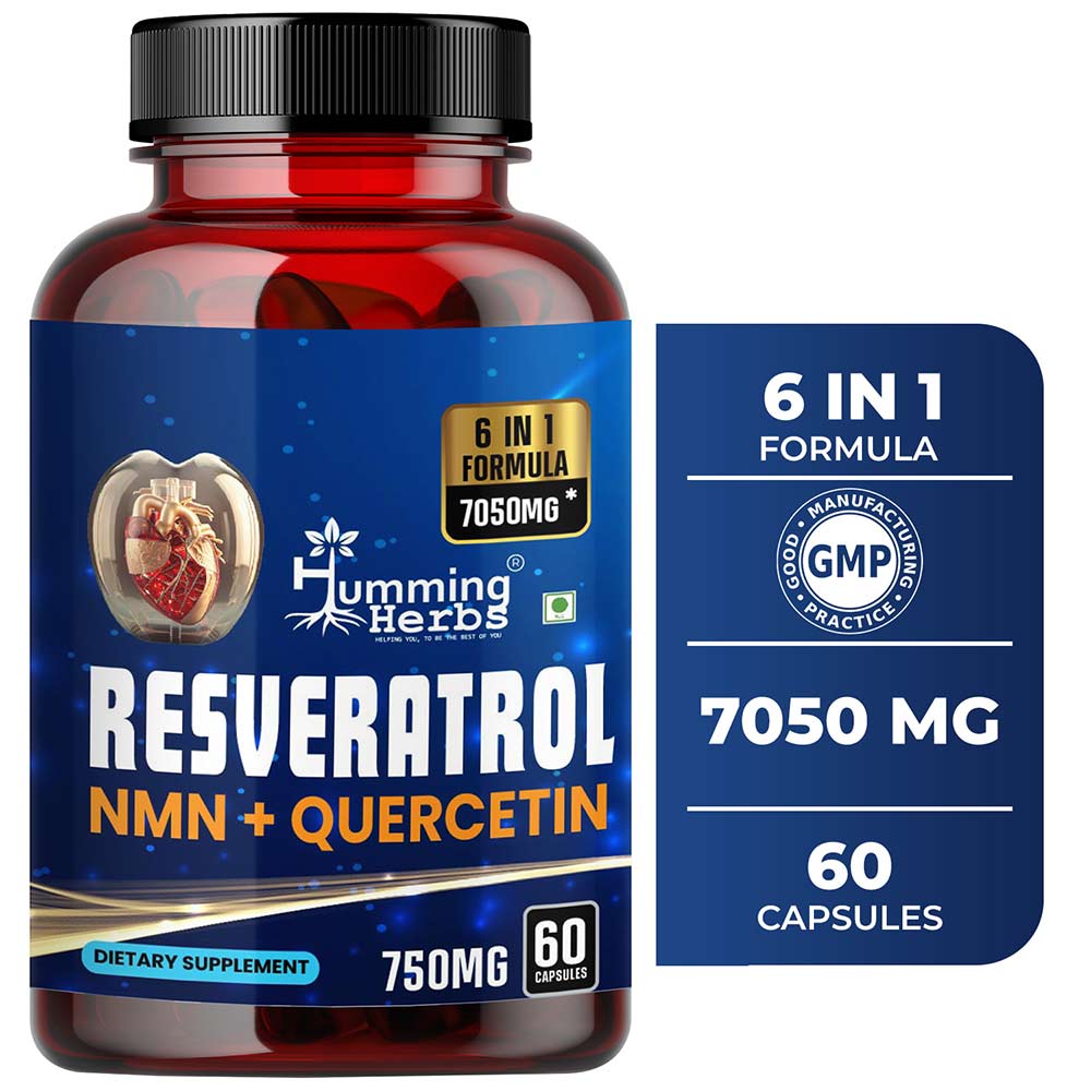 2 - Humming Herbs Resveratrol NMN + Quercetin,  60 capsules 