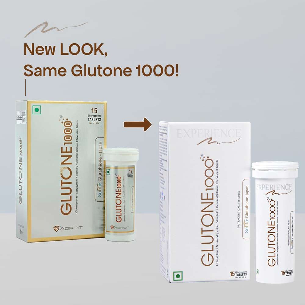 1 - Glutone 1000 & Escor-Z Combo,  Unflavoured & Orange  4 Piece(s)/Pack 