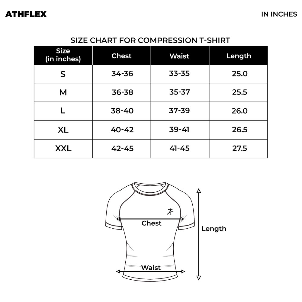 8 - Athflex Men's Full Sleeve Edge Compression T-Shirt,  Large  Black 