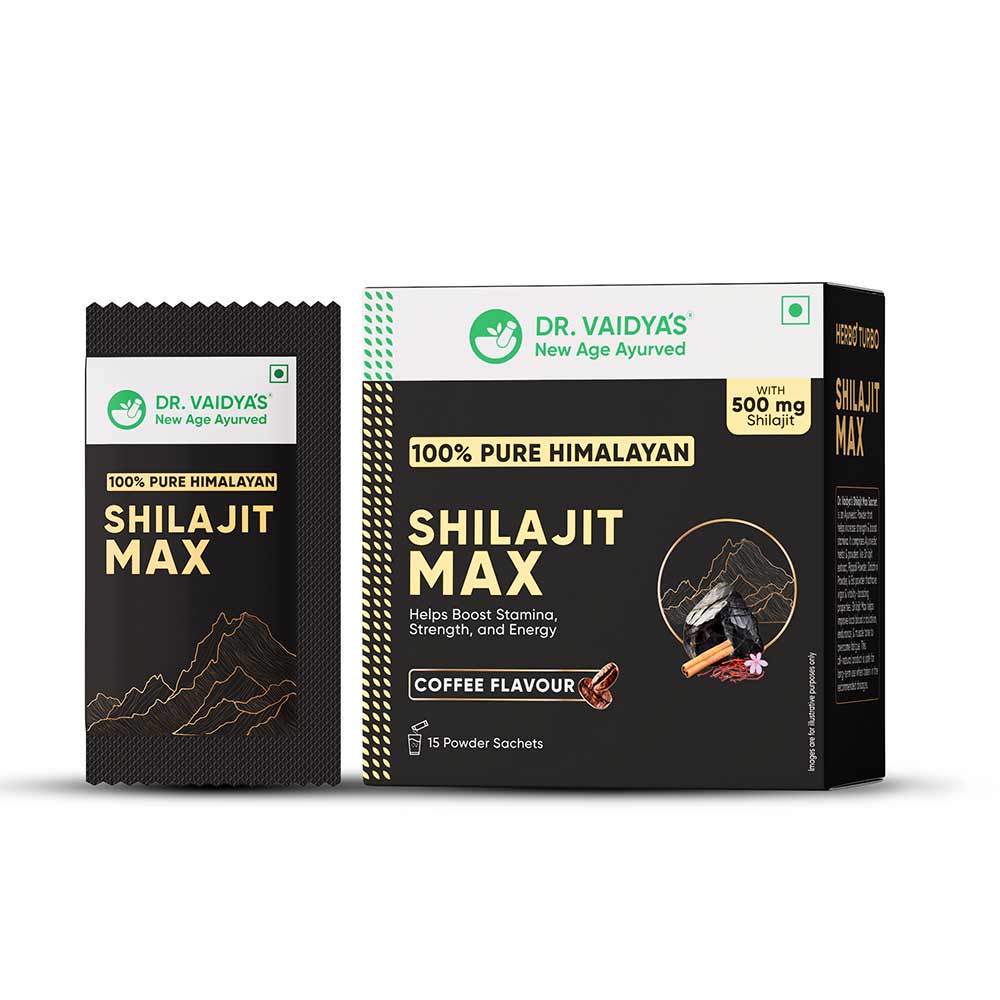 1 - Dr. Vaidya's 100% Pure Himalayan Shilajit Max flavour Coffee,  15 sachets/pack 
