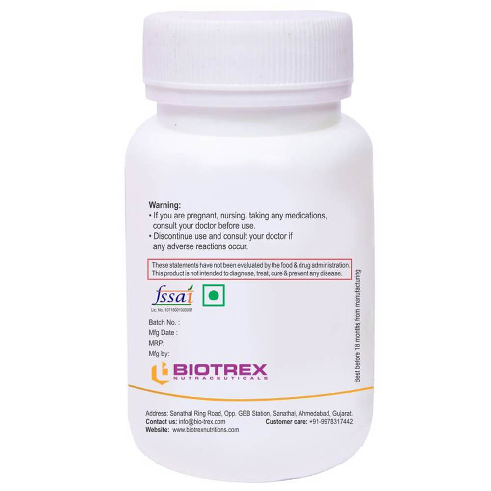 back - Biotrex Taurine (500 mg),  60 veggie capsule(s) 