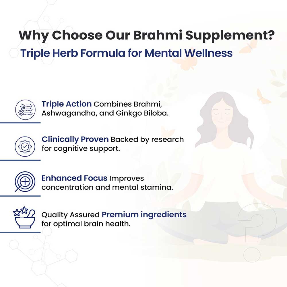 2 - Vaamveda Brahmi+ with Ginkgo Biloba & Ashwagandha,  120 tablet(s) 