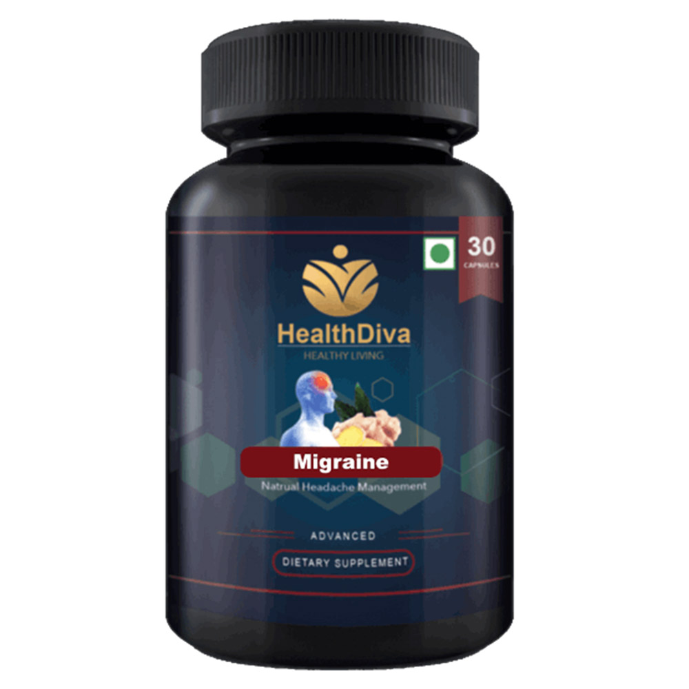 1 - HealthDiva Mygraine,  30 capsules 