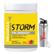 Muscle Performance Storm Pre Workout- 0.55 lb Watermelon with Steel Shaker