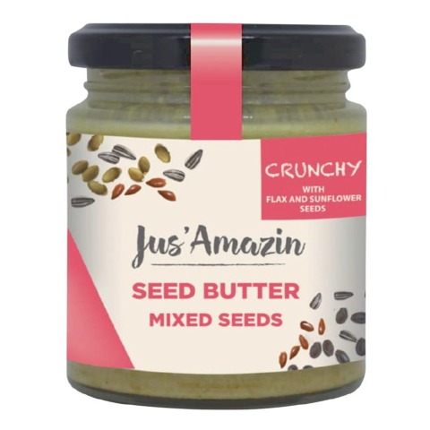 1 - Jus Amazin Seed Butter,  Mixed Seeds with Crunchy Flax  200 g 