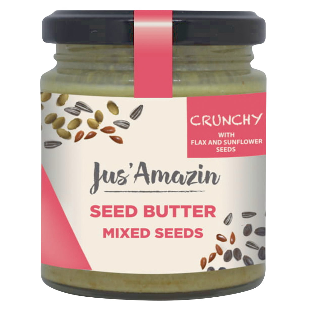 1 - Jus Amazin Seed Butter,  Mixed Seeds with Crunchy Flax  200 g 