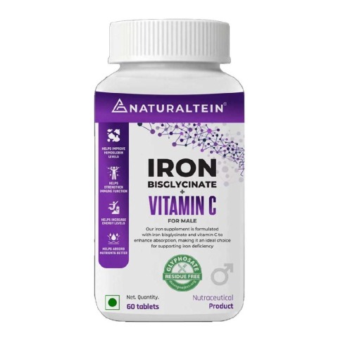 1 - NATURALTEIN Iron Bisglycinate + Vitamin C for Male,  60 tablet(s) 