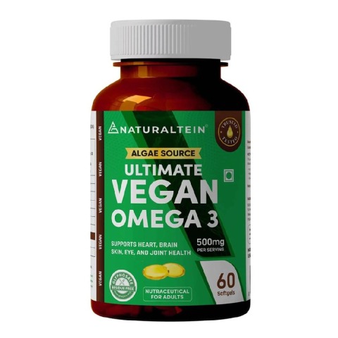 1 - NATURALTEIN Algae Source Ultimate Vegan Omega 3,  60 softgels 