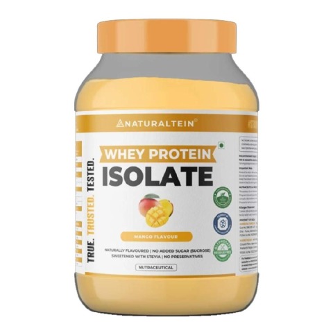 1 - NATURALTEIN Whey Protein Isolate,  2.2 lb  Mango 
