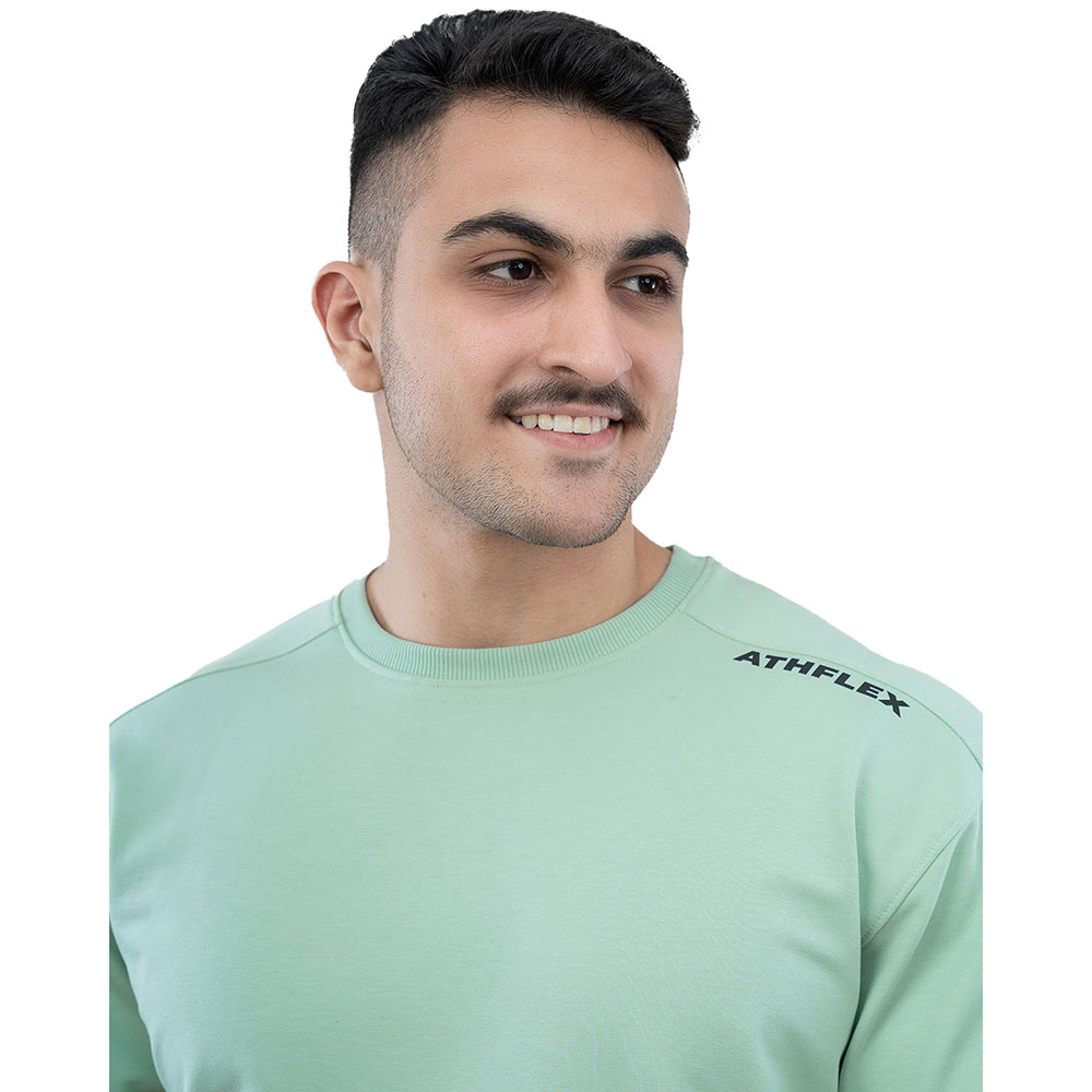 5 - Athflex Men's Flex Ample Oversize T-Shirt,  Medium  Green 