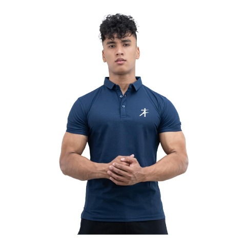 1 - Athflex Men's Regular Fit Half Sleeve Pique Polo T-Shirt,  XXL  Berry Blue 
