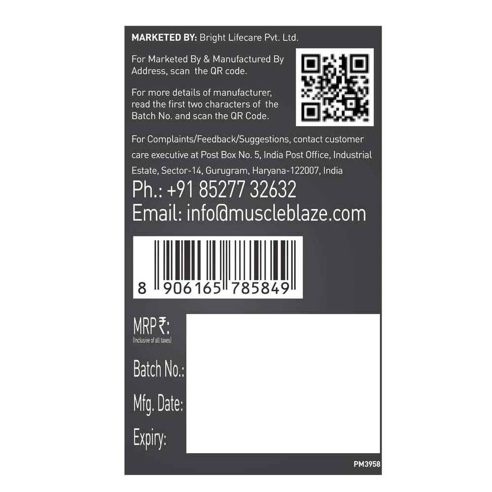 2 - MuscleBlaze Biozyme Performance Whey Protein Powder,  0.39 lb  Magical Mango (Mono Carton)(5x36g) Travel Pack 