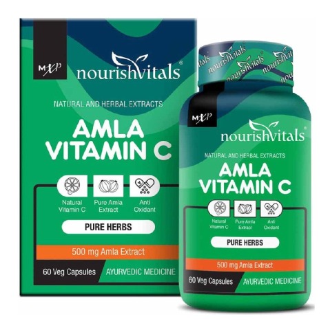 1 - NourishVitals Amla Vitamin C,  60 veggie capsule(s)  Unflavoured 