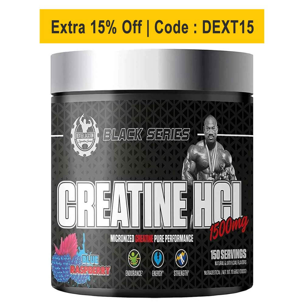 Dexter Jackson Black Series Creatine HCL,  Blue Raspberry  0.66 lb 