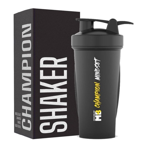 1 - MuscleBlaze Champion Shaker,  Black  650 ml 