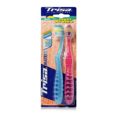 Trisa Matrix Duo Toothbrush, Soft