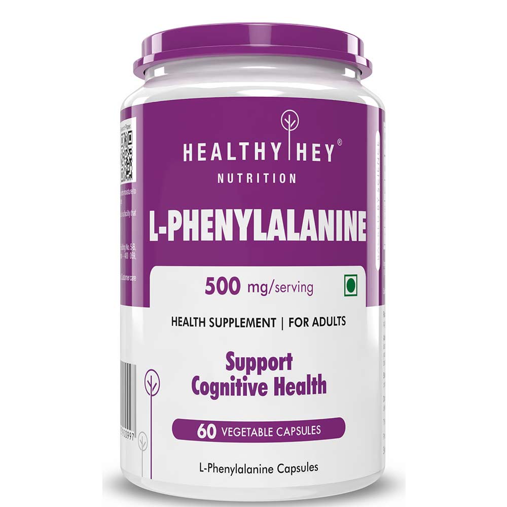 1 - HealthyHey Nutrition L-Phenylalanine,  60 veggie capsule(s) 
