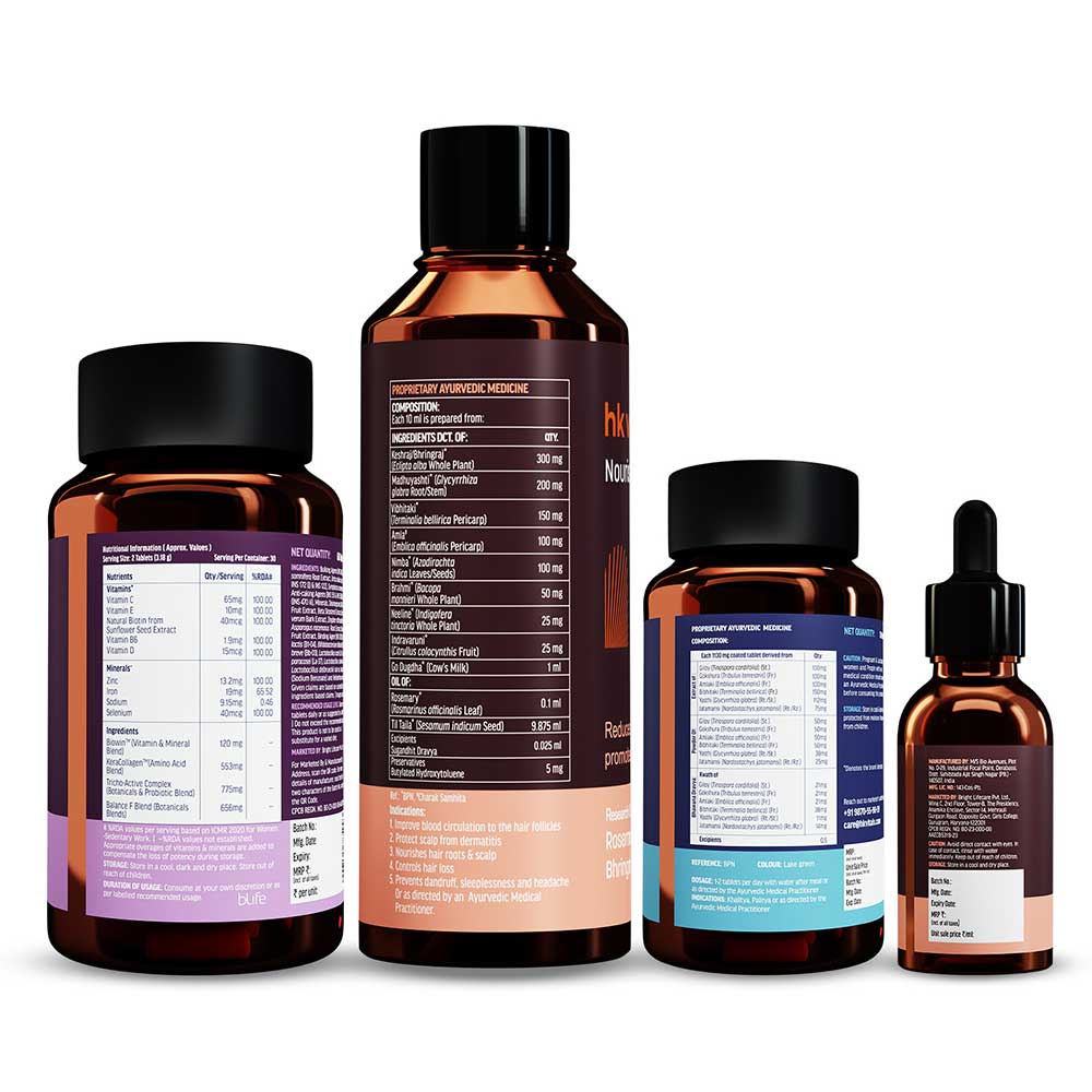 9 - HK Vitals Hair Regrowth Solution Kit,  Women  Severe