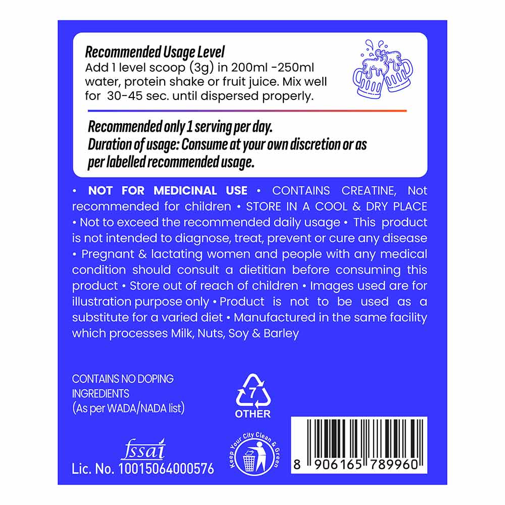 6 - Smash Micronised Creatine Monohydrate,  Unflavoured  0.55 lb