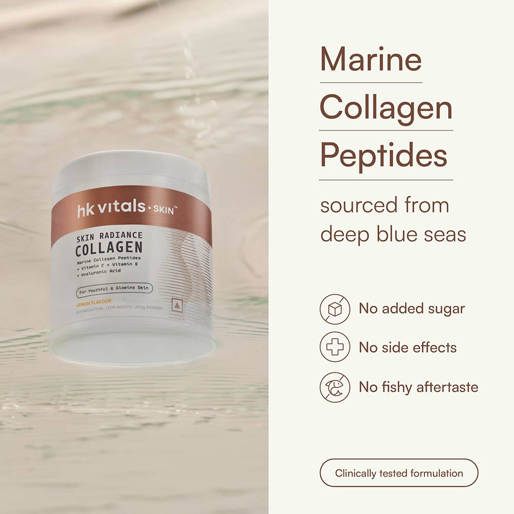 10 - HK Vitals Skin Radiance Collagen,  Marine Collagen  200 g  Lemon