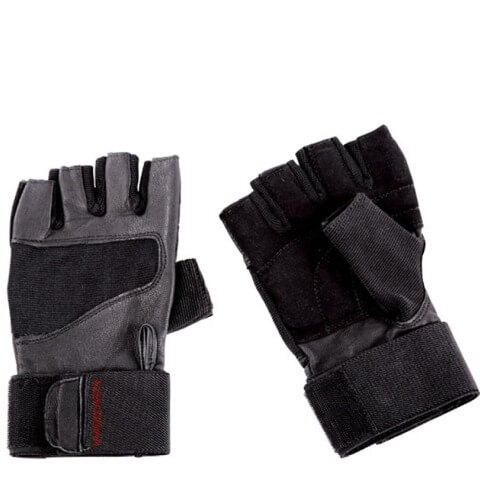 Weider Pro Wrist Wrap Training Gloves,  Black  Small/Medium 