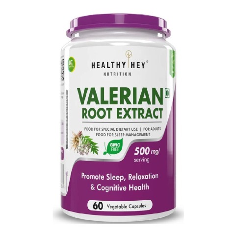 1 - HealthyHey Nutrition Valerian Root Extract,  60 veggie capsule(s) 