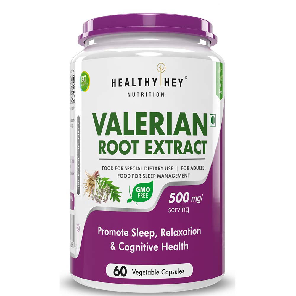 1 - HealthyHey Nutrition Valerian Root Extract,  60 veggie capsule(s) 