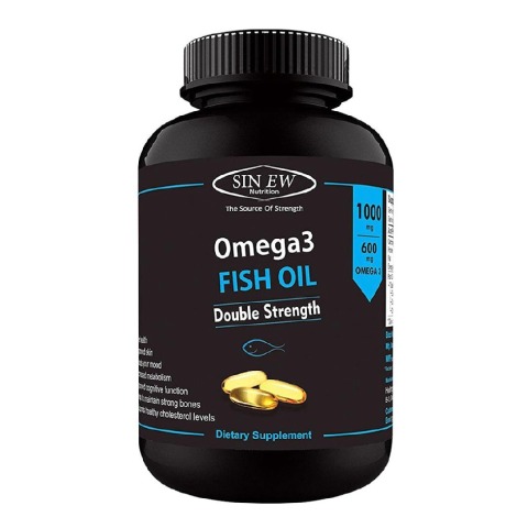 Sinew Nutrition Omega 3 Fish Oil Double Strength,  60 capsules 