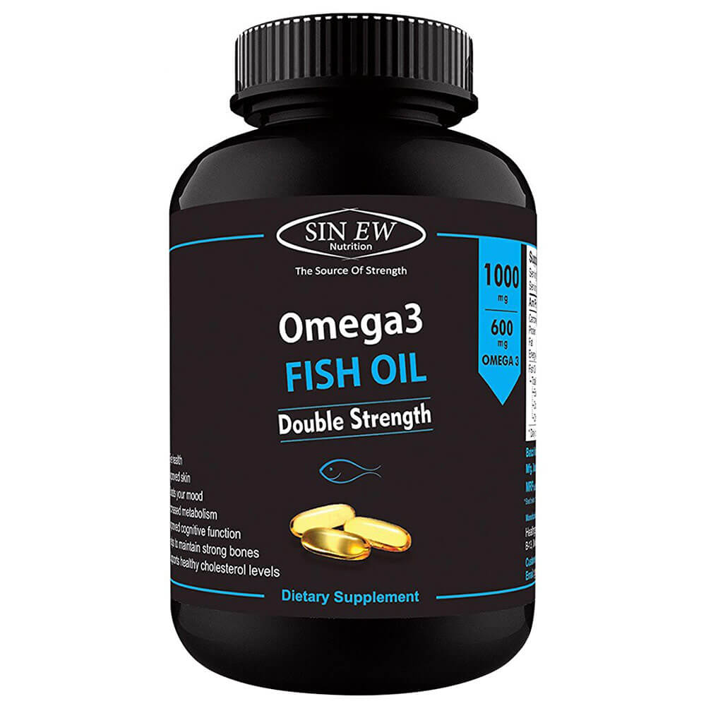 Sinew Nutrition Omega 3 Fish Oil Double Strength,  60 capsules 