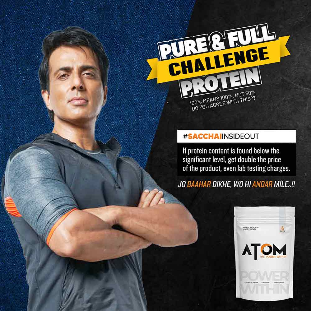 3 - AS-IT-IS Nutrition ATOM Raw Whey Protein,  2.2 lb  Unflavoured 