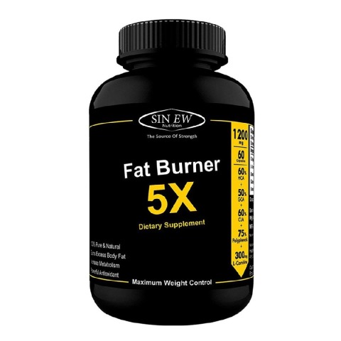 Sinew Nutrition Fat Burner 5X,  60 capsules  Unflavoured 