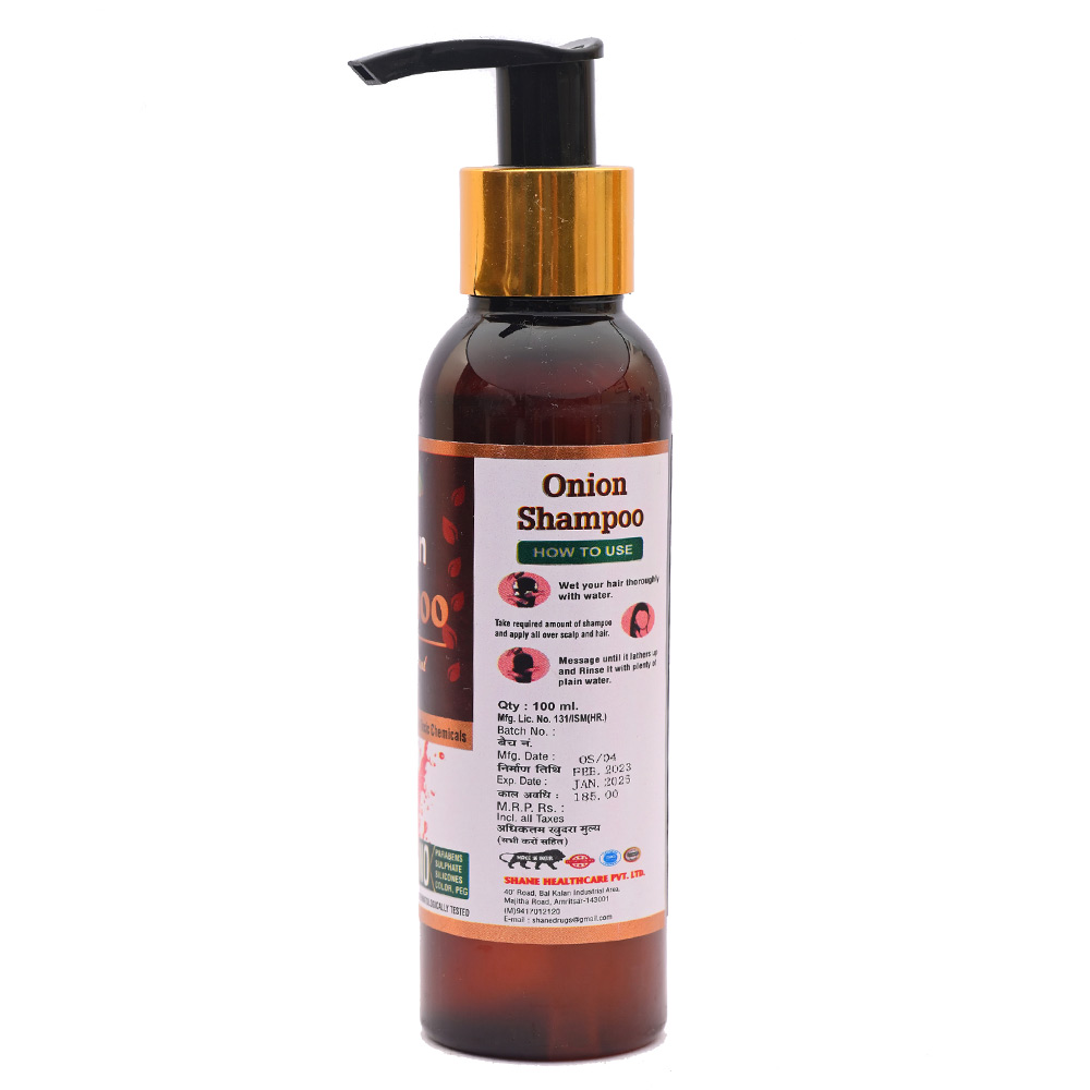 3 - Shane Onion Shampoo,  100 ml  for All Hair Types 
